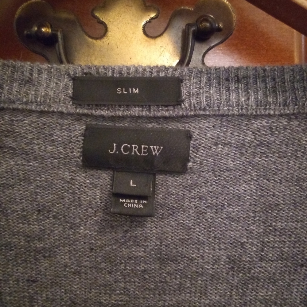 J. Crew. V neck Cotton Sweater